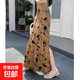 夏季側開(kāi)叉碎花雪紡半身裙女2025新款法式風(fēng)情萬(wàn)種包臀魚(yú)尾長(cháng)裙子 黃色 2XL