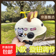 真A類(lèi)新國標3C認證兒童頭盔夏季電動(dòng)車(chē)男女孩可愛(ài)輕盈防摔可調節 透短【米白】棕黃熊耳+風(fēng)車(chē) 1-3歲