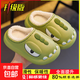 冬季兒童棉拖鞋男女童EVA踩屎感防水加絨保暖親子寶寶包跟居家鞋 升級版環(huán)保材質(zhì)墨綠色拖鞋 12 34/35碼(鞋內長(cháng)21CM適合腳長(cháng)20
