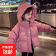 2025秋冬裝新款兒童羽絨棉服童裝棉襖加厚保暖中小童保暖棉衣外套 西瓜紅 130