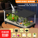 魚(yú)缸小型客廳生態(tài)造景過(guò)濾制氧一體機2025新款帶蓋家用桌面金魚(yú)缸 8K超清生態(tài)魚(yú)缸中號【黑色-造景套餐2】
