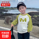 【熱銷爆品】秋冬新款兒童洋氣打底衫中大童百搭長袖t恤上衣 牛油果綠 120