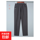 全棉媽媽褲子春夏外穿長(cháng)褲中老年人大碼女褲百搭直筒褲中年高腰 灰色【春秋款】 M 【建議80-100斤】