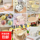 少女心草莓雙耳碗勺湯碗沙拉碗飯碗家用碗高顏值年輕人釉下彩餐具 隨機雙耳碗（1碗1勺）