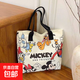 日系卡通帆布包包女2025加厚新款大容量手提袋通勤單肩托特開(kāi)學(xué)包 蝴蝶結大號【40*35*6cm】