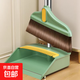 家用防風(fēng)梳齒型加大掃把簸箕扒斗自動(dòng)清洗掃拖一體宿舍用品套裝 加厚掃把簸箕套裝【浪花青】