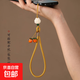 柿柿如意手機掛件短款手腕掛繩男女琉璃掛墜鑰匙扣防丟繩配飾 柿柿如意長(cháng)款掛繩-黃色