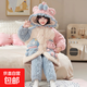 兒童加厚睡衣新款冬季三層夾棉加絨加厚珊瑚絨女孩寶寶女童家居服 三麗鷗-丑魚(yú)加厚家居服 160 建議身高150-155cm