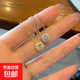 簡(jiǎn)約冷淡風(fēng)高級感項鏈女新款小眾設計感方塊吊墜鎖骨鏈 方形項鏈【銀色】一條