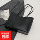 韓版時(shí)尚托特包包女式2026秋冬新款簡(jiǎn)約休閑大容量單肩包百搭女包 黑色 標準