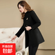 女裝秋冬款季裝呢子大衣中長(cháng)款新款毛呢外套女士式修身HS968 HS968黑色 L 【建議105-120斤】
