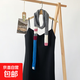 韓國風(fēng)純色圍巾羊腸圍脖彩色條紋細窄長(cháng)條百搭毛線(xiàn)小圍巾 DKW002-灰色 140*12cm