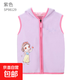 女童馬甲 兒童秋冬裝 搖粒絨背心 加絨保暖 坎肩 SP98129紫色 【帶帽子】 130 cm