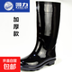 上?；亓τ晷?18男士款雨靴防滑耐磨加厚全黑色勞保水鞋批發(fā) 818高筒 單層 40