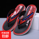 新款夏季人字拖男士百搭新款潮流拖鞋個(gè)性防滑耐磨防臭韓版沙灘鞋 紅色 44 【偏小一碼，適合43腳】