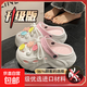 可愛(ài)卡通厚底洞洞鞋2025春夏新款EVA時(shí)尚百搭小個(gè)子增高涼拖鞋女 白色 38-39
