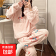 秋冬季法蘭絨睡衣女冬長(cháng)袖保暖女士可愛(ài)卡通加厚珊瑚絨睡衣女套裝 美樂(lè )蒂 （單女絨） 2XL