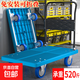 【得力同廠】手拉車折疊小推車買菜車?yán)涃徫镘嚻桨遘囃宪囏涇?兩根冷軋鋼管70X47加厚車板4寸超靜音輪【BYB品牌】藍(lán)