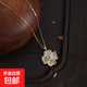 法式輕奢幸運四葉草貓眼石項鏈2025新款溫柔時(shí)尚韓氣質(zhì)鎖骨鏈 金色貓眼石四葉草項鏈 1個(gè)