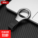 汽車(chē)鑰匙扣真皮牛皮鎖匙掛件男女個(gè)性簡(jiǎn)約車(chē)用鑰匙創(chuàng  )意腰掛式防丟 【黑色】不帶標