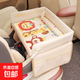 收納小桌板車(chē)載兒童安全座椅托盤(pán)卡通防水寶寶餐桌汽車(chē)后排多功能 米色【長(cháng)頸鹿獅子猴子】