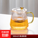 豎紋玻璃茶壺單壺家用煮茶耐高溫電陶爐煮茶壺泡茶壺茶具套裝 550ML六角豎紋壺