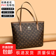 高級感大容量包2026新款女包女士單肩手提包小眾百搭托特包媽媽包 棕色