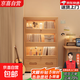 實(shí)木書(shū)柜靠墻一體防塵儲物柜帶門(mén)置物柜學(xué)生家用收納柜多層展示柜 【松木】防塵帶抽書(shū)柜【60*30*129cm】