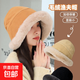 毛絨漁夫帽女冬季戶(hù)外東北帽加絨加厚百搭保暖護耳日系優(yōu)雅盆帽 駝色【新款蒙古帽】 均碼【M54-58】