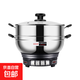 電炒鍋多功能一體電煮鍋電鍋燉蒸煮一體新款炒菜專(zhuān)用 3L 24加厚單籠