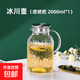 【東東農場專供】大容量玻璃冷水壺耐高溫家用套裝高硼硅涼水壺 【1只】冰川壺2000ml