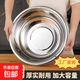 不銹鋼圓形大盆洗菜盆家商用家用和面盆大號洗腳洗臉盆水煮魚(yú)盆 不銹鋼加厚多用盆【30CM】 1個(gè)