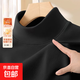 秋冬雙面德絨保暖加絨加厚打底衫新款半高領(lǐng)大碼寬松內搭長(cháng)袖t恤 K214-黑色 2XL 建議135-160斤