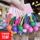 韓版兒童糖果色長(cháng)皮筋發(fā)圈扎馬尾圓球彩色頭繩公主頭飾皮筋公主風(fēng) 隨機色【3條】