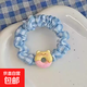 可愛(ài)卡通小熊發(fā)圈女甜美童趣學(xué)生頭繩少女心百搭小腸圈不傷發(fā)皮筋 甜甜圈小熊