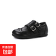 英倫風(fēng)小皮鞋2026春秋季新款韓版女童軟底公主鞋兒童純色單鞋032 黑色 26 內長(cháng)16cm