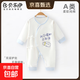 【貝樂(lè )咿春季爬服】0-3個(gè)月嬰兒服純棉新生兒蝴蝶衣早產(chǎn)兒哈衣 小奶瓶#1603 52cm