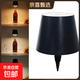 【京喜甄選】創(chuàng  )意酒瓶臺燈USB充電式多色可調宿舍酒吧LED氛圍燈 圓桶-尖頭-黑色 USB充電+三色可調光+2000毫安電池