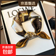 北歐風(fēng)情100%桑蠶絲印花真絲方巾女氣質(zhì)百搭職業(yè)領(lǐng)巾53cm精致絲巾 鏈條馬鐙-咖啡棕 53*53cm