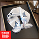 蝴蝶飛飛真絲絲巾送禮女春夏秋季桑蠶絲氣質(zhì)小方巾時(shí)尚女士領(lǐng)巾 主圖色 53*53cm