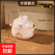 飯碗ins風(fēng)飯碗泡面碗湯碗飯碗盤(pán)碗碟熊貓碗螺螄粉雙耳陶瓷碗 草莓-雙耳蓋碗
