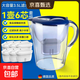 適用碧然德通用濾水壺家用廚房?jì)羲畨刈詠?lái)水過(guò)濾器過(guò)濾器三代升級去水垢濾芯 特惠1壺6芯【除氯去垢】高效過(guò)濾