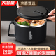 304不銹鋼泡面碗日式收納盒帶蓋可瀝水學(xué)生宿舍大容量方便面飯碗 【帶蓋帶餐具】大號1400ml-304鋼