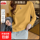 全棉圓領(lǐng)長(cháng)袖t恤女2025秋季寬松內搭修身時(shí)尚顯瘦別致上衣XJFS 黃色 XL 【125-140斤】