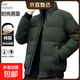 2025秋冬裝棉服外套羽絨棉服面包服男短款百搭男加厚保暖棉襖男裝 軍綠色 XL