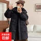 （反季清貨）2025冬季新款寬松小個(gè)子羽絨服女韓版連帽外套 黑色 M
