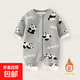 嬰兒服針織連體衣秋冬款爬服新生兒線(xiàn)衣寶寶加厚毛衣加絨兒童衣服 灰色【KF805字母熊貓爬爬服】 80