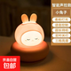 閃酷貓萌寵充電觸摸小夜燈睡眠夜用臺燈臥室床頭燈寶寶伴睡可愛(ài)萌 【美美兔+數據線(xiàn)】三擋亮度調節 【聲控充電款】三擋亮度+定時(shí)