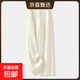 【哥弟制造商】天絲醋酸休閑褲女薄款寬松顯瘦窄版闊腿長(cháng)褲子 米白色 S 26