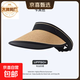 【jeep制造商】防曬帽女夏季新款空頂帽遮臉太陽(yáng)帽遮陽(yáng)帽騎車(chē)帽子 卡其色